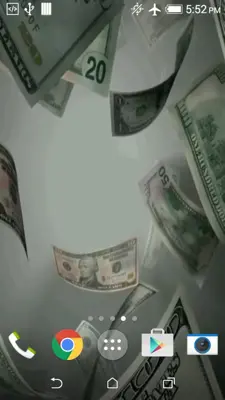 Flying Dollars Live Wallpaper android App screenshot 0