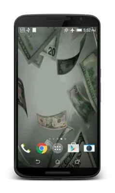 Flying Dollars Live Wallpaper android App screenshot 3